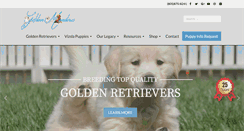 Desktop Screenshot of goldenmeadowsretrievers.com